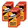 reflecto Sign Set | Blind Spots with Bus Motif | Magnetic, 9 Pieces view 1