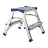 Folding Step Stool, 2 Steps, 390 mm Platform Height, Aluminum view 1