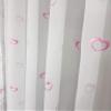 A-TEXTILE-24 Hearts Custom-Made Voile Curtain with Gathering Tape, Pink, 280 cm H x 350 cm W view 4