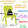 alles-meine.de GmbH Children's Table and Chair Set, Table + 4 Chairs, Adjustable, Light Green Firefighter and Police Car Design, Personalized Name view 4