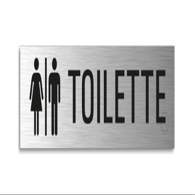 Toilet Door Sign, Women + Men, 160 x 40 mm, Self-Adhesive
