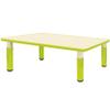 Children’s Table and Chair Set, Farm Animals, Green, Height-Adjustable view 4