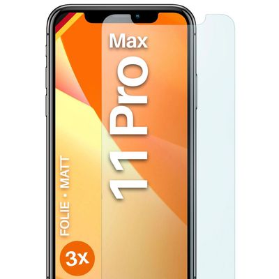 moex FlexProtect Matte Anti-Glare Screen Protector for iPhone 11 Pro Max, 3-Pack