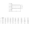 M2/M2.5/M3/M4/M5/M6 304 Stainless Steel Flat-Head Solid Rivets, Small Rivets M4 × 15 mm, 10 Pieces view 2