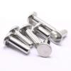 M2/M2.5/M3/M4/M5/M6 304 Stainless Steel Flat-Head Solid Rivets, Small Rivets M4 × 15 mm, 10 Pieces view 3