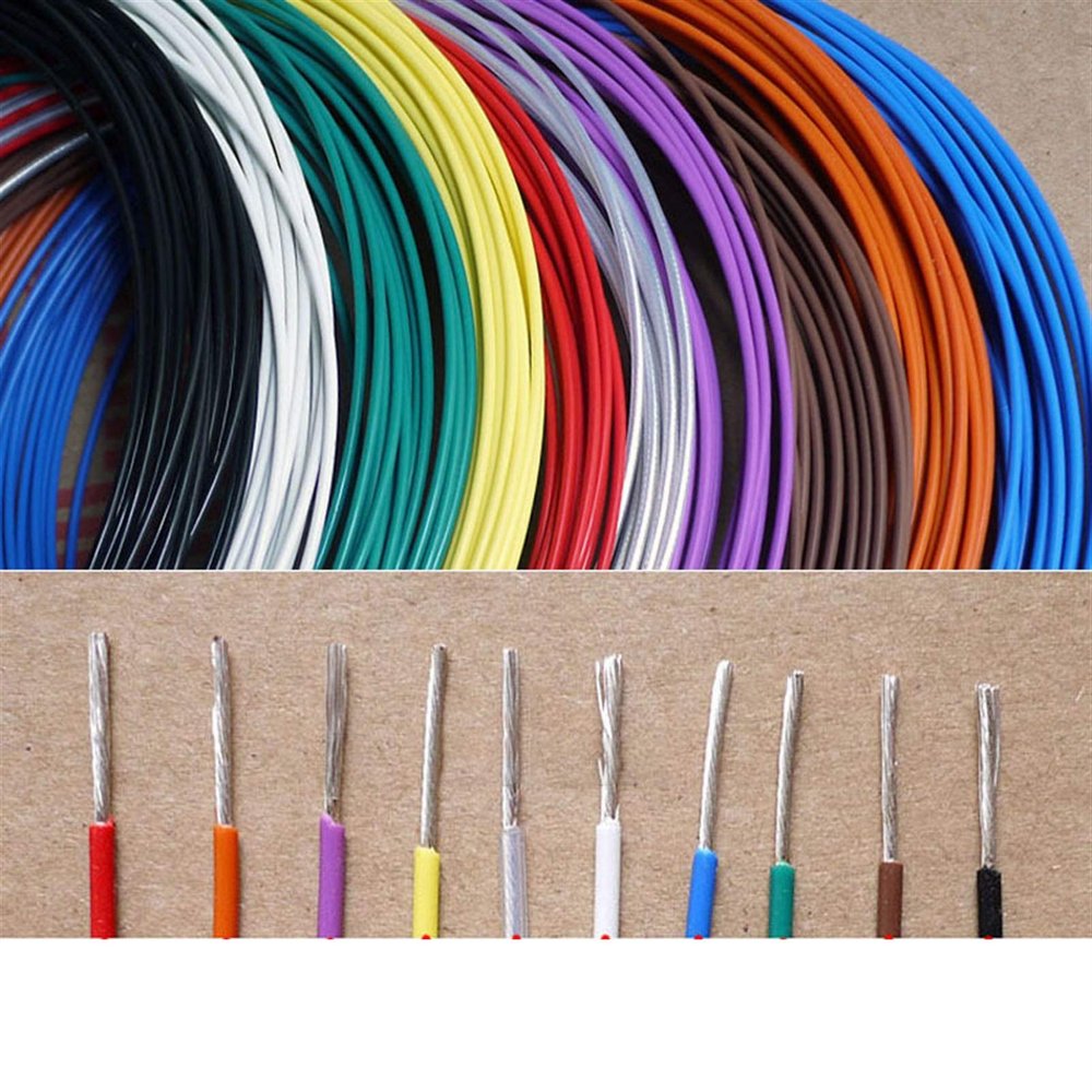 JINchao 1 m Silver-Plated FEP Copper Wire for Audio, Speakers and Headphones