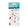 MY MANDARINE CY133C - 3D Cooky Stickers, Unicorns, 1 Sheet, 7.5 x 12 cm, 34 Stickers view 1