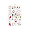 MY MANDARINE CY133C - 3D Cooky Stickers, Unicorns, 1 Sheet, 7.5 x 12 cm, 34 Stickers view 2