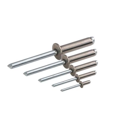 M4.8/M6.4 Stainless Steel 304 Round-Head Blind Rivets, Open Pull Rivets, M6.4 × 16 (40 pcs.)