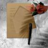 50× DIN A4 Letter Paper Set with C6 Envelopes, Wet Adhesive - Kraft Paper Brown - Recycled Writing Paper with Envelopes - FarbenFroh by GUSTAV NEUSER view 2