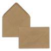50× DIN A4 Letter Paper Set with C6 Envelopes, Wet Adhesive - Kraft Paper Brown - Recycled Writing Paper with Envelopes - FarbenFroh by GUSTAV NEUSER view 4