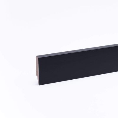Leiste24 All-Inclusive Package: 52 m Black Baseboards, 60 mm
