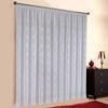 A-TEXTILE-24 Almeria Custom-Made Sheer Curtain, Gathering Tape, 130 cm H x 300 cm W view 1