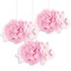 Unique 78383 Hanging Elephant Decorations, 22.9 cm (9 in.), Pink, 3 Count view 1