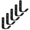SOTECH ALBA Coat Hooks, 5-Pack, Solid Stainless Steel, Black, 58 x 20 mm view 1