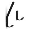 SOTECH ALBA Coat Hooks, 5-Pack, Solid Stainless Steel, Black, 58 x 20 mm view 3