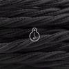 Amarcords Black Braided Silk Fabric Lamp Cord, 10 m, Grounded 3 x 0.75 mm² view 2
