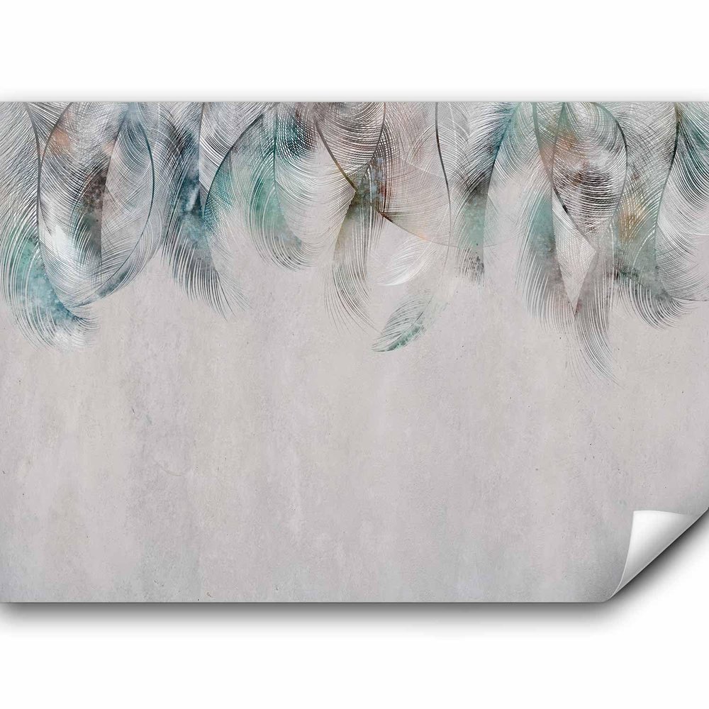 murando Self-Adhesive Feather Photo Wallpaper, 147 x 105 cm, Full HD