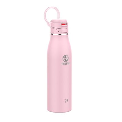 Takeya 52510 Traveler Travel Mug, Stainless Steel, Silicone, BPA-Free, Blush