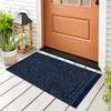 rugsx Malaga Non-Slip Doormat, Indoor & Outdoor, Blue, 66 x 740 cm view 1