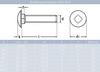 MESAROS M5 x 60/60 mm Carriage Bolts with A2 Stainless Steel Nuts, 50-Piece Set, DIN 603 & DIN 934 view 2