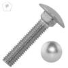 MESAROS M5 x 60/60 mm Carriage Bolts with A2 Stainless Steel Nuts, 50-Piece Set, DIN 603 & DIN 934 view 3
