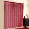 A-TEXTILE-24 Custom Sheer Voile Curtain, Red, 230 x 300 cm (H x W), Gather Tape view 1
