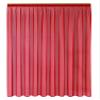 A-TEXTILE-24 Custom Sheer Voile Curtain, Red, 230 x 300 cm (H x W), Gather Tape view 2