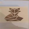 CTOP Laser-Cut Wooden Box, Origami Fox, 11.3 x 11.3 x 5 cm view 1