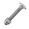 M8 x 140/140 mm A2 Stainless Steel Carriage Bolts with Self-Locking M8 Cap Nuts, 20-Pack view 1