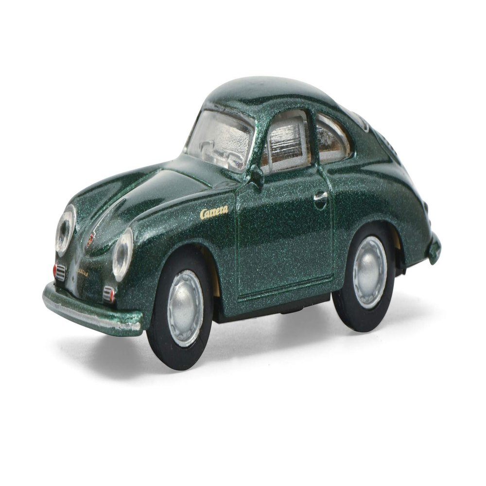 Schuco Porsche 356A Carrera Coupé Model Car, 1:87 Scale, Green Metallic