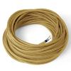 Amarcords Gold Round Silk Textile Lamp Cable, 50 m, 2 x 0.75 mm² view 1