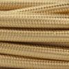 Amarcords Gold Round Silk Textile Lamp Cable, 50 m, 2 x 0.75 mm² view 2
