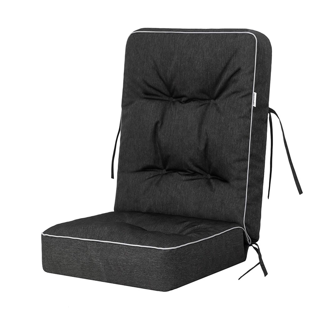 PillowPrim Black Garden Swing Cushion, Modular, 120 cm