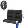 PillowPrim Black Garden Swing Cushion, Modular, 120 cm view 2