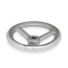 DIN Aluminum Handwheel, 80 mm, 9 mm Square Bore view 1