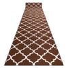 rugsx Trellis Non-Slip Runner Rug - Modern Low-Pile Rug for Kitchen, Hallway & Living Room, Cut-to-Length, Brown, 90 x 270 cm view 2