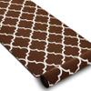 rugsx Trellis Non-Slip Runner Rug - Modern Low-Pile Rug for Kitchen, Hallway & Living Room, Cut-to-Length, Brown, 90 x 270 cm view 3