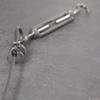 Drahtseile24 Wire Rope Set with 8 Cable Clamps, 2 Thimbles and 2 Turnbuckles | Wire Rope Tensioning | 4 mm | 1 m view 3