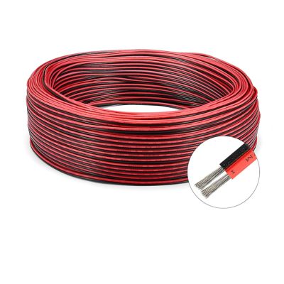 JINchao Tinned Copper Wire, Red and Black 2-Conductor Cable, 26/24/22/20/18 AWG