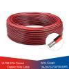 JINchao Tinned Copper Wire, Red and Black 2-Conductor Cable, 26/24/22/20/18 AWG view 2