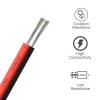 JINchao Tinned Copper Wire, Red and Black 2-Conductor Cable, 26/24/22/20/18 AWG view 4