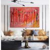 Canvas Print of Abstract African Women, Colorful Tribal Art, 80 x 120 cm, Unframed view 3