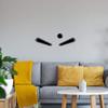 Pinball Lever Wall Decal, Black, 40 x 14 cm view 1
