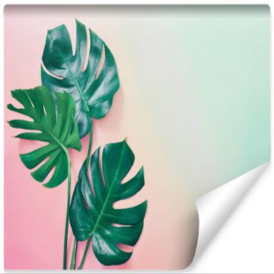 Muralo Non-Woven Photo Wallpaper, Tropical Jungle Flowers, XXL, 405 x 270 cm