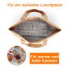 Waterproof Paper-Effect Insulated Lunch Bag, Reusable, 6 L view 3