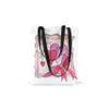 Le Jardin du Lin Printed Shopping Bag with Two Long Black Handles, Foldable, Size: 48x55 cm view 1