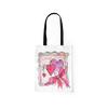 Le Jardin du Lin Printed Shopping Bag with Two Long Black Handles, Foldable, Size: 48x55 cm view 2