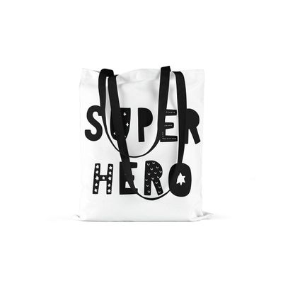 Le Jardin du Lin Printed Tote Bag with Two Long Black Handles, Foldable, 48 x 55 cm
