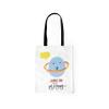 Le Jardin du Lin Printed Shopping Bag with Two Long Black Handles view 2